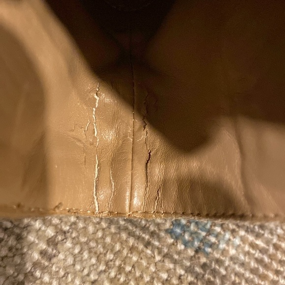 Chico's Ankle Leather Suede Fringed Slip on Buckle Cowgirl Boots Tan Size 8M - Picture 11 of 11